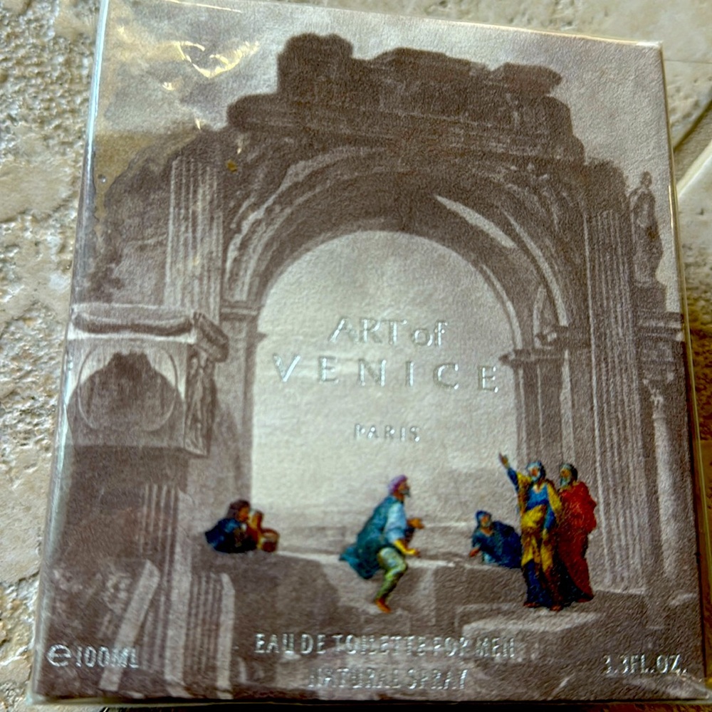 3.3 FL.OZ. Natural Spray Eau De Toilette For Men “Art of Venice”Made in France
